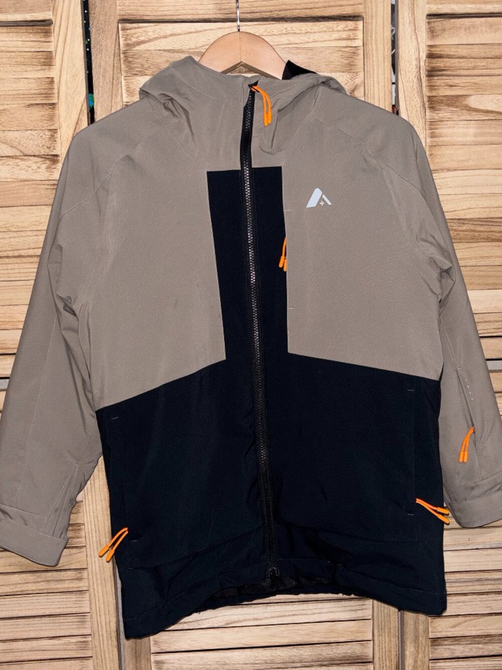 Orage Youth Boys Tan & Black Ski Jacket Insulated Hooded | Size 12
